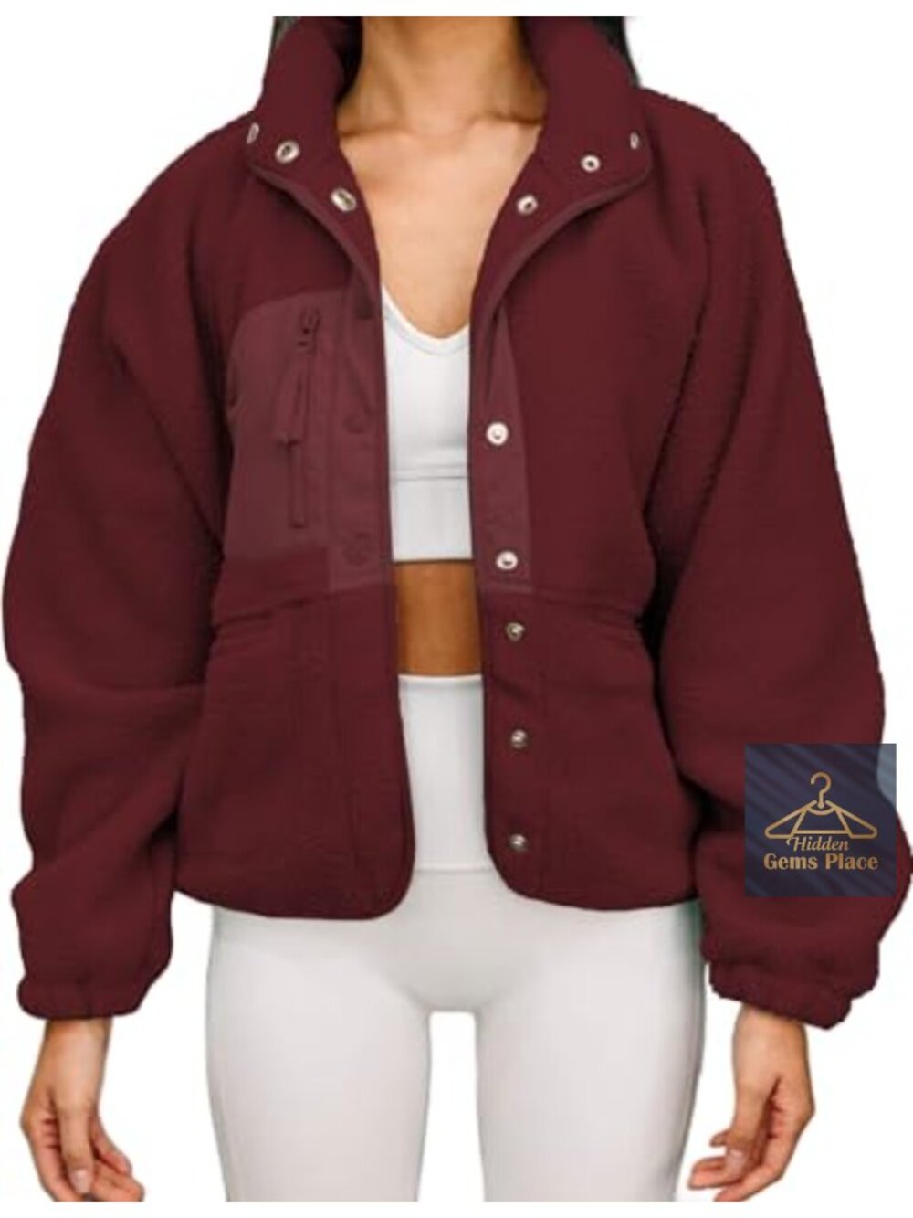Womens Winter Faux Fur Jacket Fleece Cozy Teddy Oversized Long Sleeve Zip